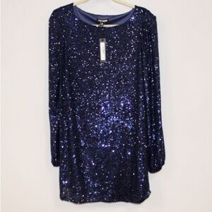 Steve Madden Sparkling Midnight Blue Blouse